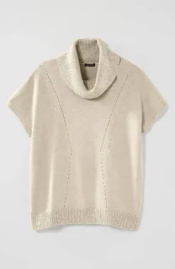 Wearever Pointelle Short-Sleeve Sweater | Jjill