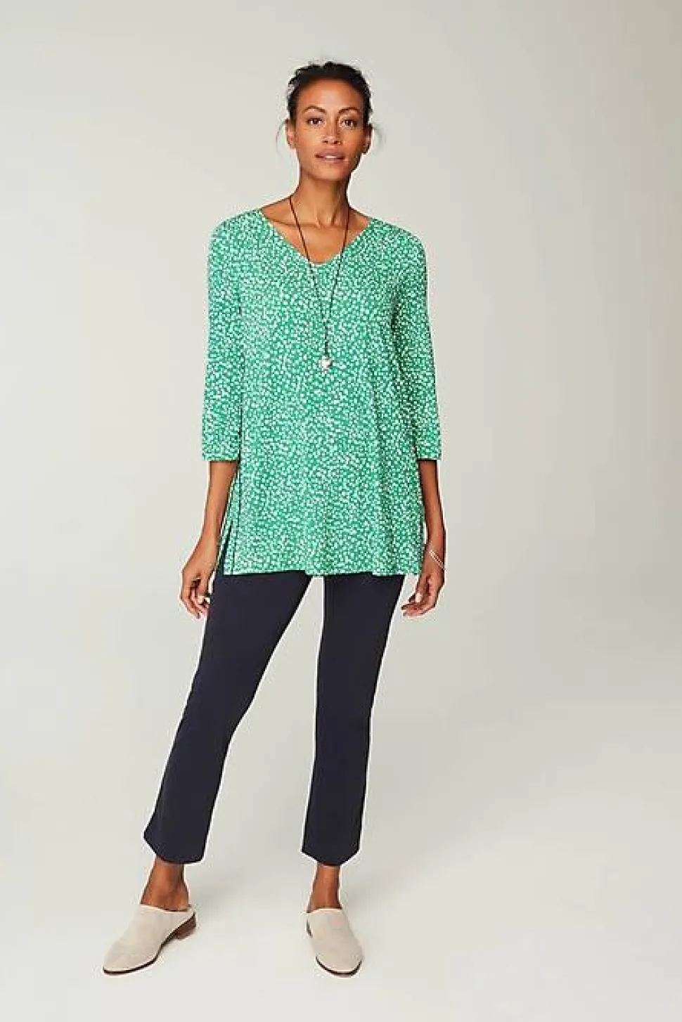 Wearever Shirred A-Line Tunic | Jjill
