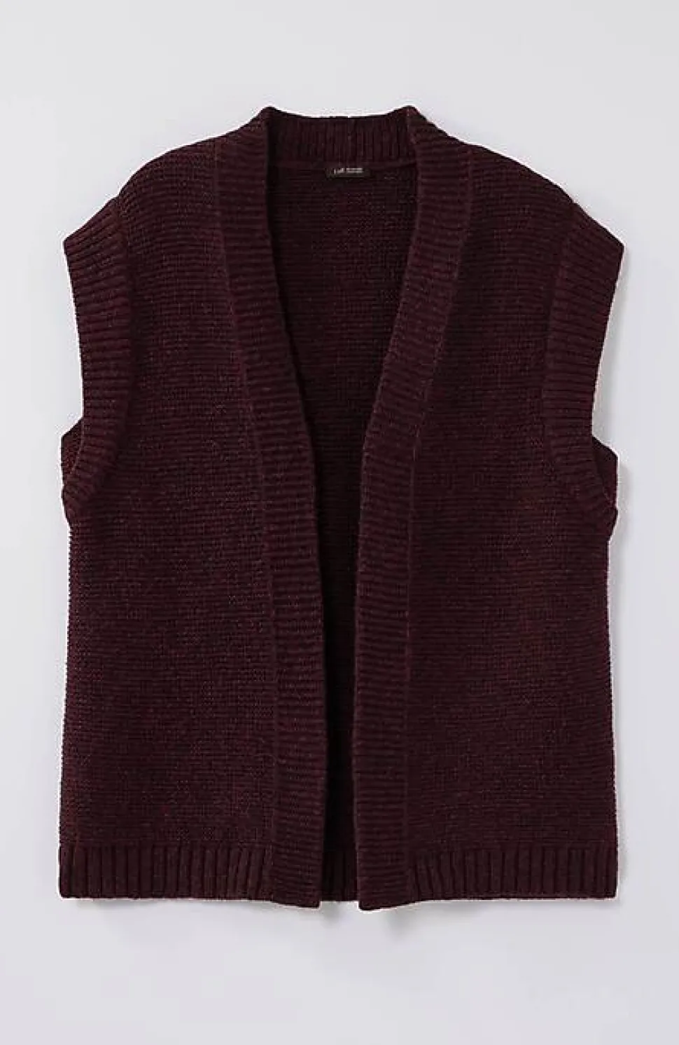 Wearever Textured Open-Front Sweater-Vest | Jjill