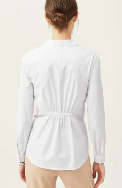 Wearever Twisted-Front Shirt-Collar Top | Jjill