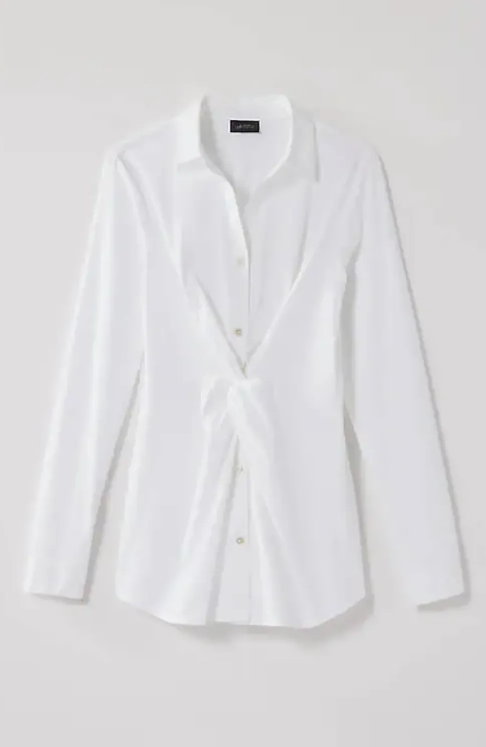 Wearever Twisted-Front Shirt-Collar Top | Jjill