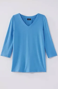 Wearever V-Neck Ballet-Sleeve Top | Jjill