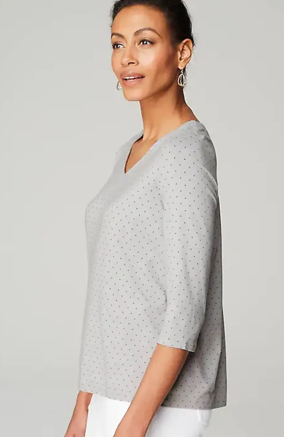 Wearever V-Neck Ballet-Sleeve Top | Jjill
