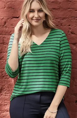 Wearever V-Neck Ballet-Sleeve Top | Jjill